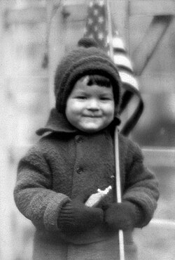 Welles aged three, 1918