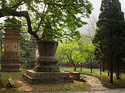 The tomb pagodas at Tanzhe Temple