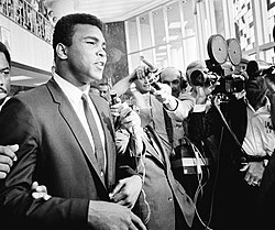 Ali leaving court in June 1967