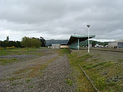 Woodville railway station Wairarapa dock siding and platform