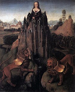 An allegory of chastity by Hans Memling