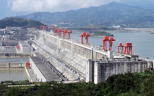 The Three Gorges Dam in Central China is the world's largest power-producing facility of any kind.