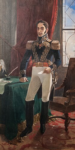 General Simón Bolívar (1783–1830), a leader of independence in Latin America