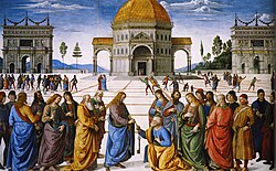 The Delivery of the Keys, by Pietro Perugino, 1481
