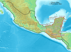 The extent of the Maya civilization