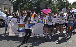KIPP teachers in 2017 Capital Pride parade