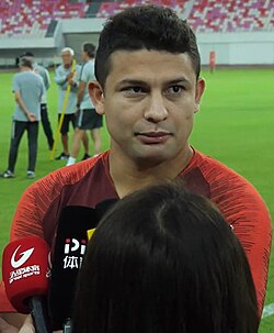 Ai Kesen played his first game for the national football team of China in 2019