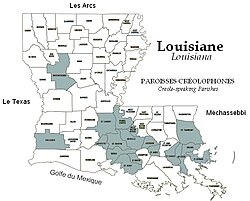 Jefferson Parish is noted as a center of Louisiana Creole speakers