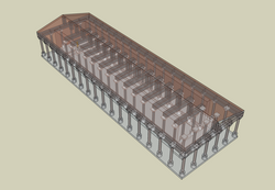 A reconstruction of the Hekatompedos (II) (isometric view)