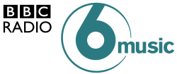 The BBC Radio 6 Music logo, 22 October 2007–14 January 2022