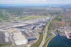 Copenhagen Airport is the largest airport in Scandinavia and the 15th-busiest in Europe.[190]