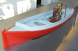 Daimler 1885 Engine in a boat