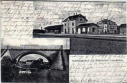 Laupheim, main train station ca. 1904