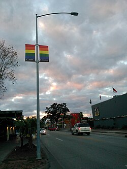 LGBT banners in Montrose
