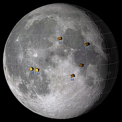 Apollo landing sites