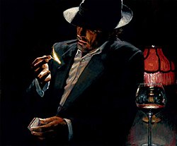 Man Lighting a Cigarette II
