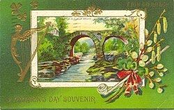 St Patrick's Day postcard (1912)