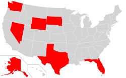 States that have no income tax at the state level