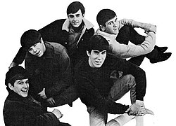 The Kingsmen in 1966. Their cover of "Louie, Louie" was later referred to as punk rock's "ur-text".[76]