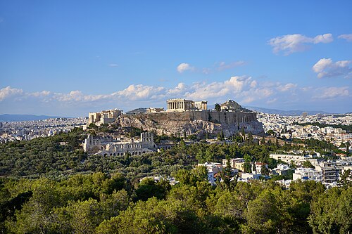 Acropolis of Athens in Athens, Greece