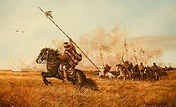Mapuche war party led by Calfucurá