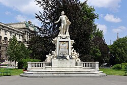 The Mozart Monument in the Burggarten