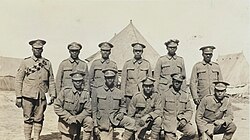 Soldiers of the Bermuda Contingent of the Royal Garrison Artillery in a Casualty Clearing Station in July, 1916