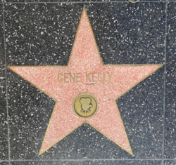 Gene Kelly's Star on the Hollywood Walk of Fame.