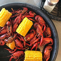 Cajun style crawfish