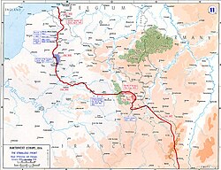 Western front 1915–1916, Somme battlefront in blue
