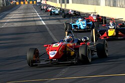 Formula Three racers in the 2008 Macau Grand Prix
