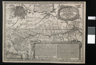 Samuel Fritz's 1707 map showing the Amazon and the Orinoco