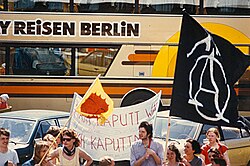Anti-nuclear protest after the Chernobyl disaster on May Day, 1986 in West Berlin