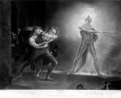 Horatio, Hamlet, and the ghost (Artist: Henry Fuseli, 1789)[4]