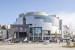 The Opéra Bastille in Paris, which opened in 1989. Located in the 12th arrondissement, it faces the Place de la Bastille.