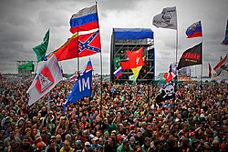 Nashestvie, one of the largest Russian rock festivals that attracts up to 200,000 fans annually