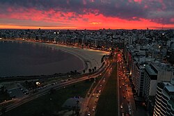 Sunset in Montevideo.