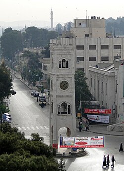 The clock tower of Hama