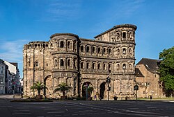 The Porta Nigra Roman gate, Trier, Germany
