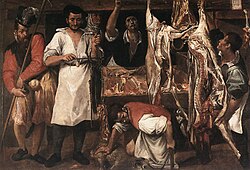 Annibale Carracci, The Butcher's Shop, early 1580s