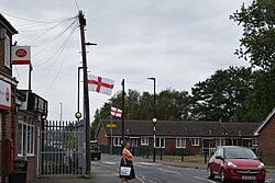 The Flag of England and Union Flag appeared throughout England in late 2025 as part of Operation Raise the Colours.