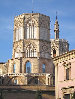 Northern view of the cathedral: dome, apse, and the Basilica of Our Lady