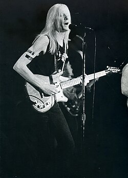 Johnny Winter performing in 1969
