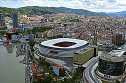 The San Mamés stadium, home venue of Athletic Bilbao