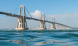 View of the General Rafael Urdaneta Bridge.