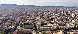 Aerial view of Barcelona