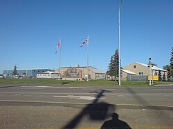 Entrance to CFB Suffield, the largest Canadian Forces base used by the Army