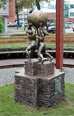 Wikipedia Monument in Słubice, Poland, by Mihran Hakobyan (2014)