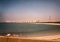 The Abu Dhabi skyline, 1987