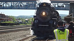 Nickel Plate Road 765 in Altoona, Pennsylvania, during an excursion on Norfolk Southern
